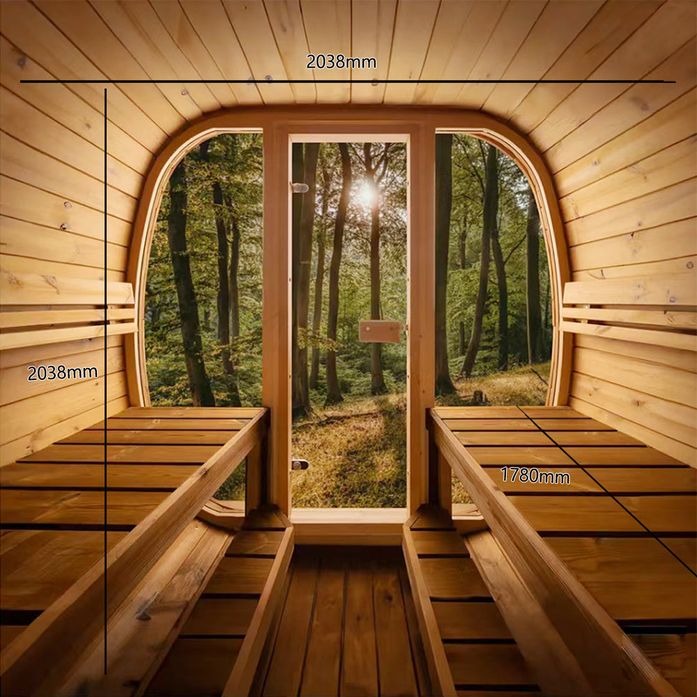 Auris Two Luxury Outdoor Cedar Sauna