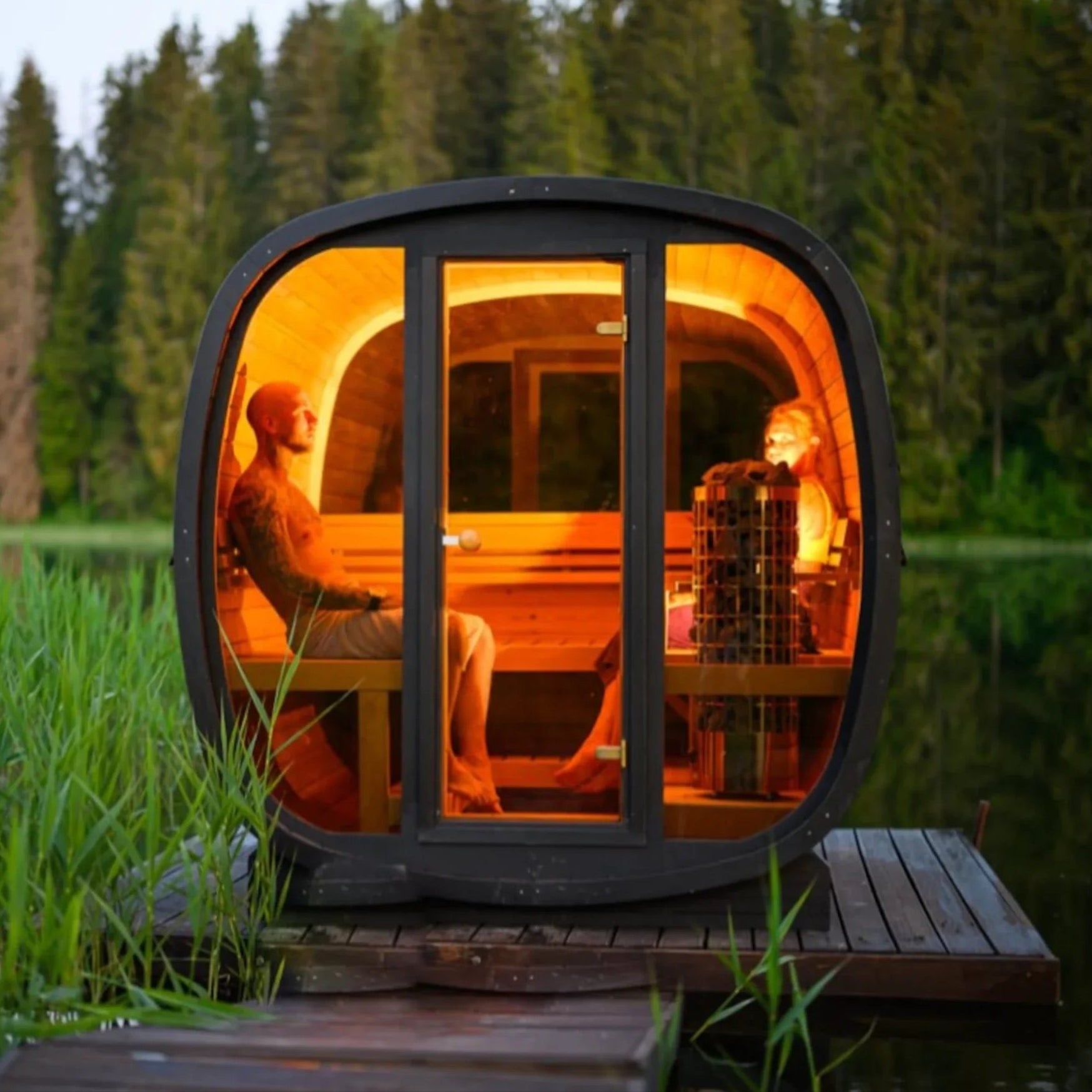 Auris Two Luxury Outdoor Cedar Sauna