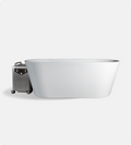 Polar Monkeys Brainpod 2.0 Cold Plunge — white acrylic tub with ChillX chiller unit