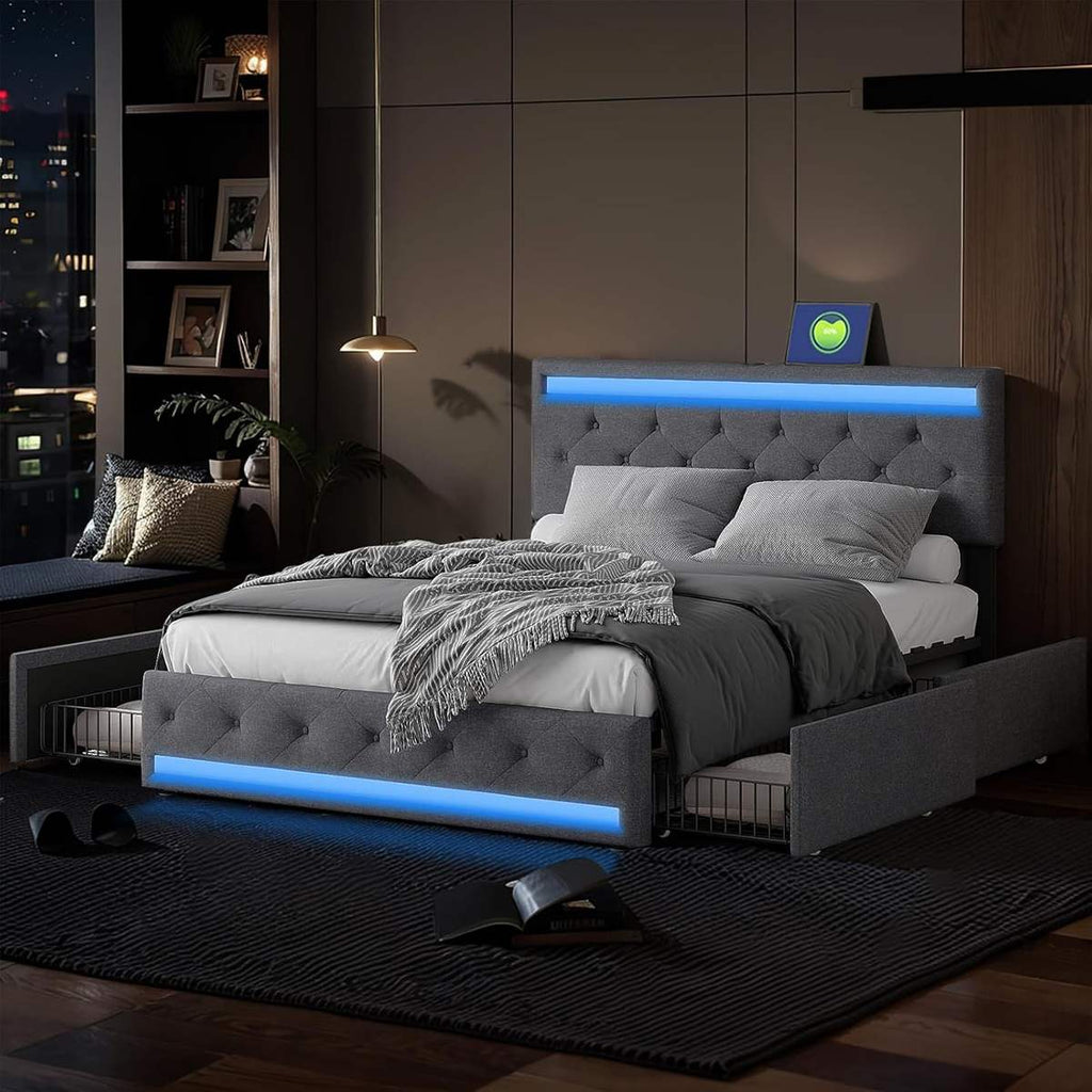 TruComfort Luminara Smart RGB LED Bed