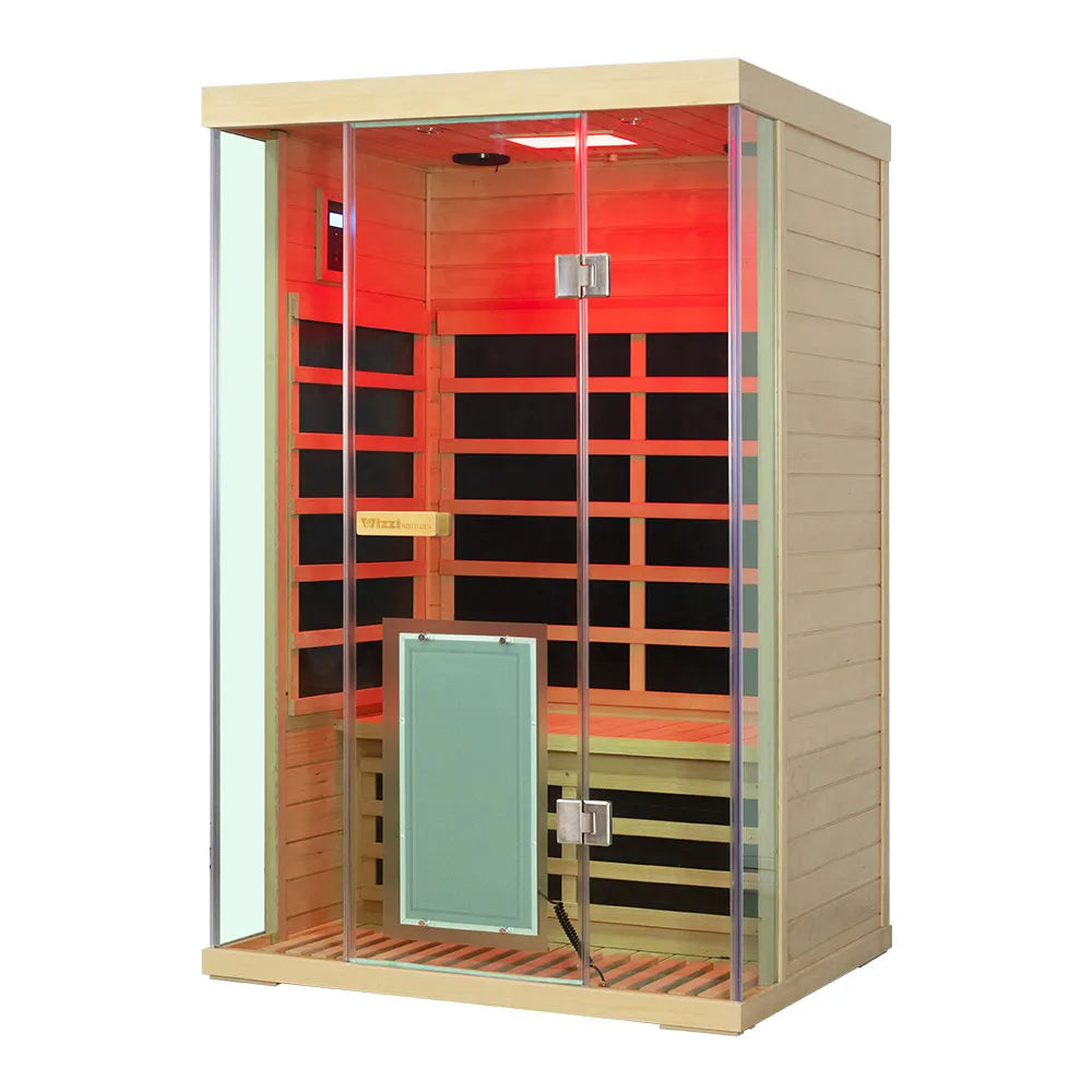 Wizzi SR02 — 2-Person Infrared Sauna | Canadian Hemlock